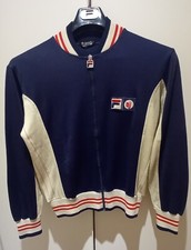 FILA Bj Bjorn Borg 70's MK1 Giacca tuta tennis Vintage Jacket Tracksuit -tg M