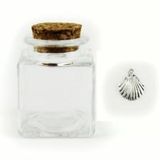 27475 Bomboniere 36pezzi Barattolo in Vetro con Ciondolo Conchiglia Capasanta Ca