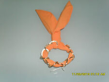 FASCIA FERMACODA ARANCIONE CON CATENA ORO HAIRAGAMI ACCONCIATURA CAPELLI MOLLA