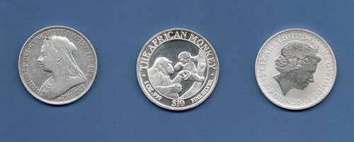Lotto tre monete argento - lotto,