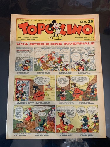 Topolino giornale 111 anno - topolino,