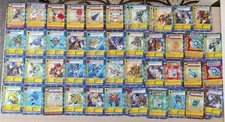 Mazzo carte Digimon 1999 - 50 carte Usate - 1° Edizione Collezionabili Vintage