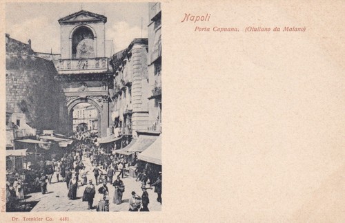 Cartolina napoli porta - di,