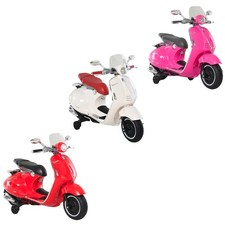 HOMCOM Moto Elettrica per Bambini 3+ Anni con Rotelle Luci e Suoni
