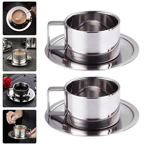 Sets tazze acciaio inox - 2,