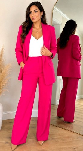 Zara hot pink - hot, pantsuit