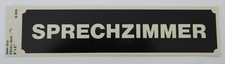 Cartello SPRECHZIMMER Studio