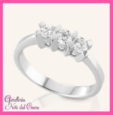ANELLO TRILOGY ORO BIANCO 18K