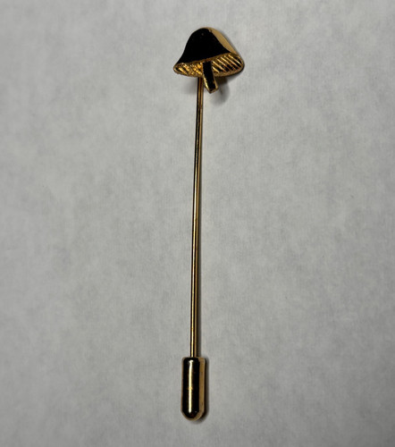 Spilla bastone fungo tono oro
