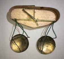 OREFICERIA-NUMISMATICA-FARMACEUTICA-BILANCIA-BILANCINO-ASTUCCIO LEGNO-ANTICO