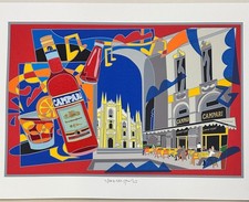 Litografia originale - Campari Ugo Nespolo