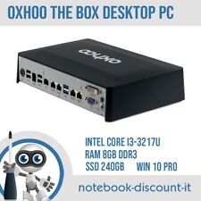 Mini PC Oxhoo The Box Core i3-3217u Ram 8gb DDR3 SoDimm SSD 240gb Win10 Pro