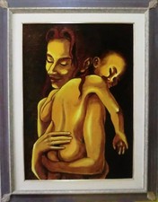  SALVATORE ATTANASIO AVITABILE OLIO 50 X 70 AUTENTICO GUTTUSO SASSU  