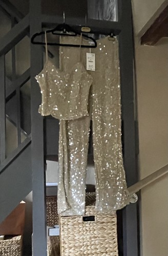 Zara oro paillettes maglia
