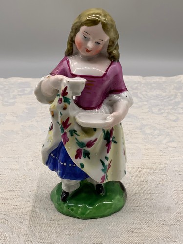 Statua porcellana dipinta a - dipinta,