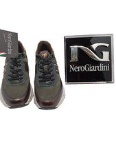 SNEAKERS DONNA - NERO GIARDINI ART. I411525D/613  COLORE BORDO' E BOSCO