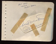 Phil Masi  (d. 1990) Signed