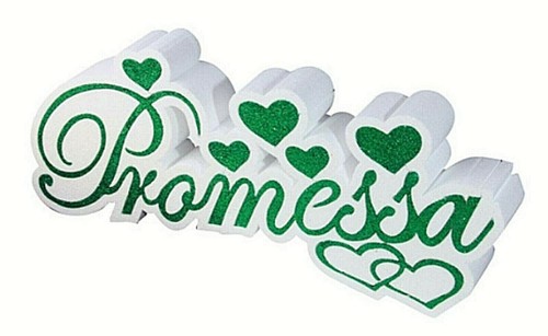 Scritta polistirolo promessa - scritta,