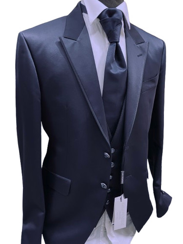 Abito sposo blu firmato t - sposo,