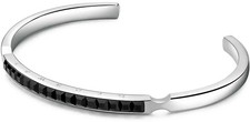 Bracciale Rigido Pietre Nere