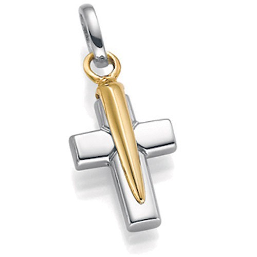 Croce oro ciondolo - d'oro,, in