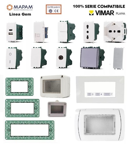 Serie compatibile vimar plana - serie,