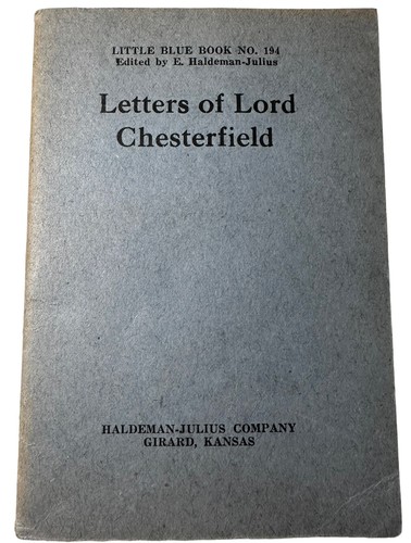 Letters lord chesterfield - lord,