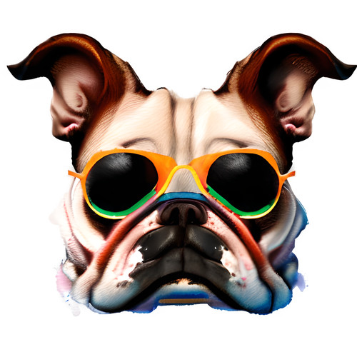 Adesivi auto bulldog inglese - adesivi,