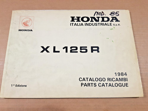 Catalogo ricambi honda 125 - catalogo, xl