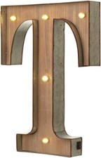 Grande lettera illuminata led