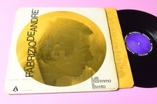 DE ANDRE LP TUTTI MORIMMO ORIG 1968 RARA EDIZIONE CON SCRITTA CANTATA SI MINORE