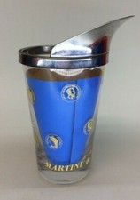 MARTINI ROSSI BICCHIERE MISCELATORE PUBBLICITARIO VINTAGE ORIGINAL MIXING GLASS