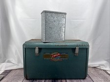 Frigorifero portatile Thermaster vintage metallo anni 50 raro logo CapCod +