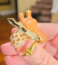 Anello smaltato giraffa