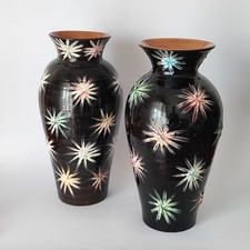 Coppia di grandi vasi in maiolica - anni '60 (cod. 1883)