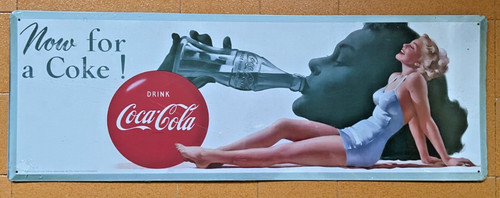 Coca cola targa - coca, metallo