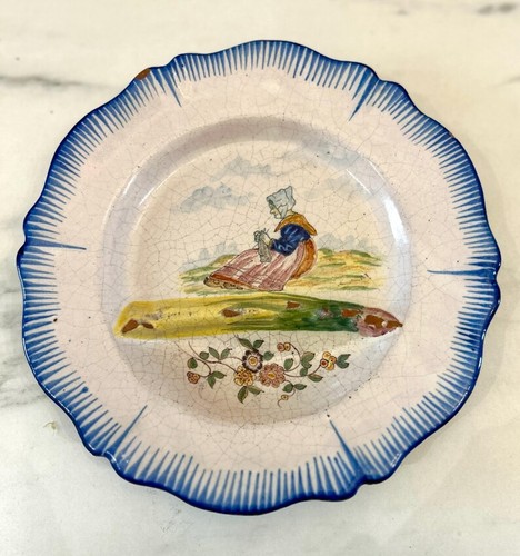 Antico piatto francese - , di