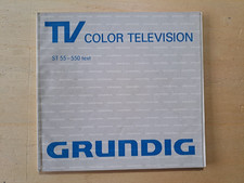 GRUNDIG TV COLOR TELEVISION  ST 55 - 550 TEXT / D  / GB / I / F / NL