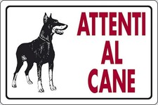 Cartello Attenti al Cane