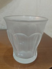 Antico bicchiere XIX secolo vetro opaco acqua vino da collezione 