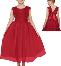 Abiti Bambina Rosso 3-12 Anni