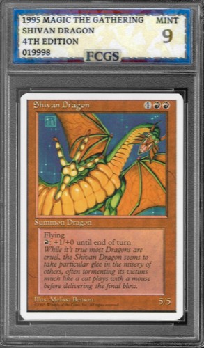 Mtg shivan dragon 1995 - 1995, 4a