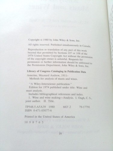 Methods for analysis musts - methods,