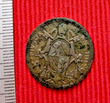 Mezzo Baiocco 1849 R- PIO IX