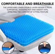 Cuscino Ortopedico In Gel Memory Foam Seduta Antidecubito traspirante Antidolore