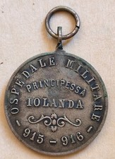 MEDAGLIA ORDINE COSTANTINIANO OSPEDALE IOLANDA SAVOIA CROCE ROSSA PRIMA GUERRA 