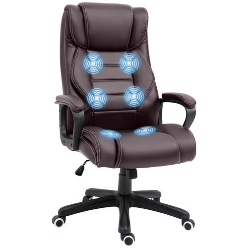 Sedia ufficio marrone - marrone, pu