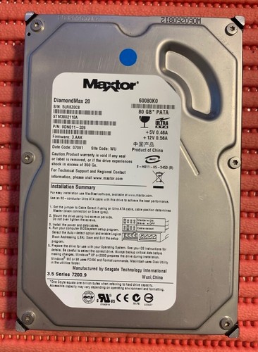 Maxtor hdd 80gb ide - ide, hard