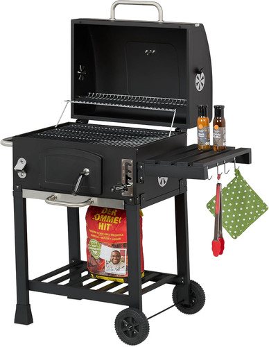 Barbecue carbonella con ruote - carbonella,