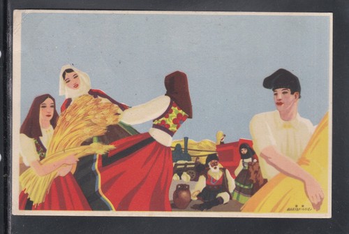 Cartolina costumi sardi - cartolina,